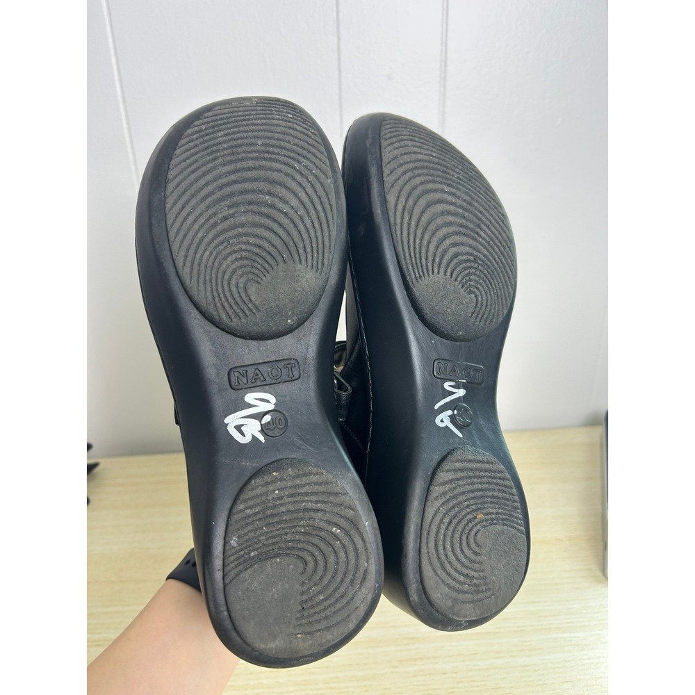 Naot Mary Jane Women 40 Black Leather Koru Arataki Comfort Walking shoes israel - Picture 8 of 8